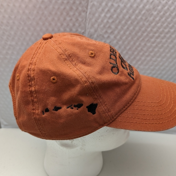 Men's burnt rust baseball cap with saying, " Older than Dirt." Hawaii. - Picture 4 of 7